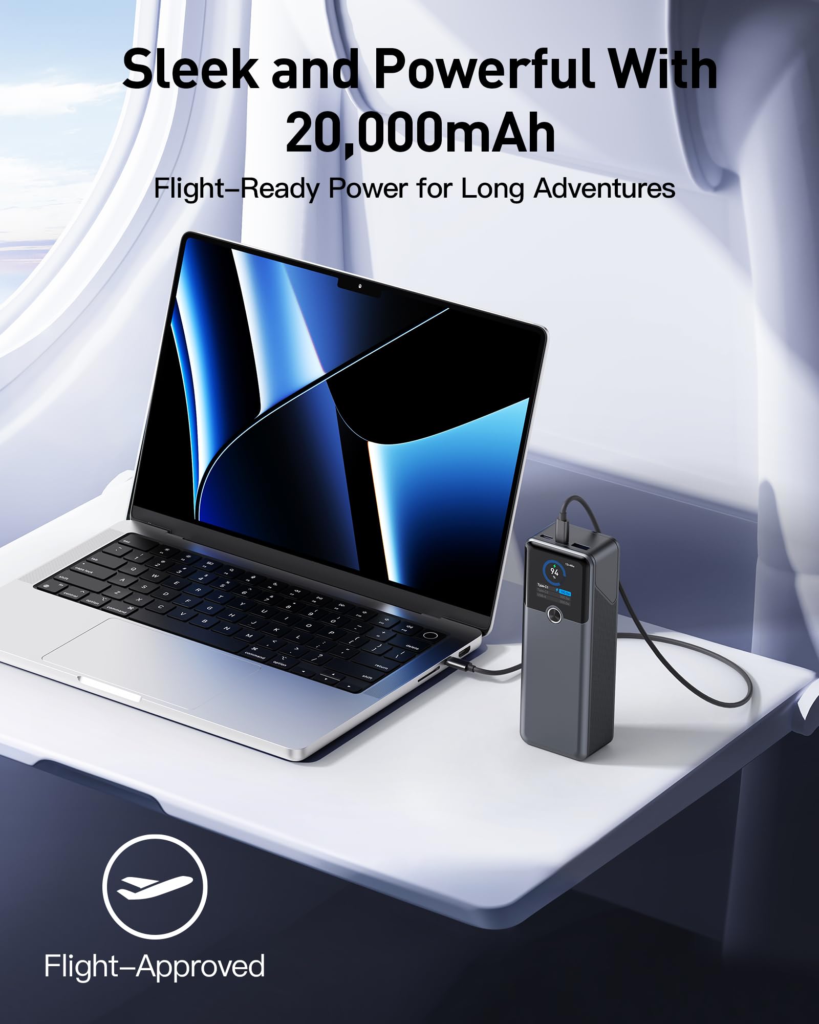 SIXTHGU 140W モバイルバッテリー Amazon.co.jp: SIXTHGU 140 W Mobile Battery (20,000 mAh High